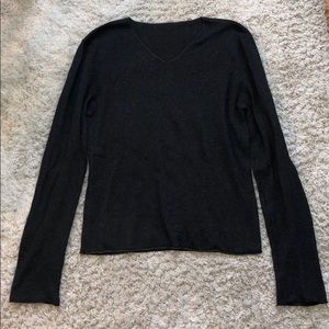 Chanel cashmere/silk v neck sweater